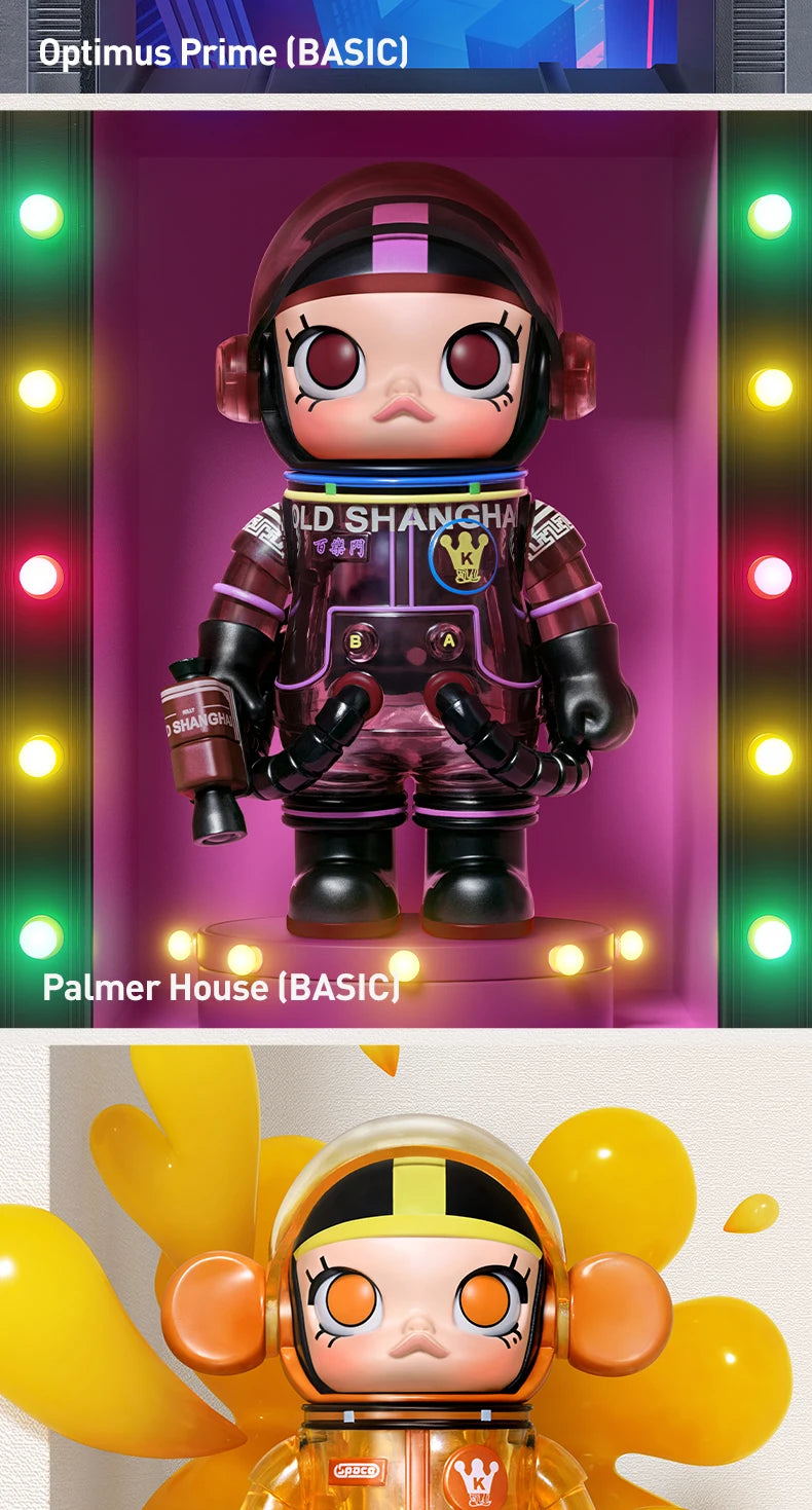 POP MART MEGA SPACE MOLLY 100% Series 4 Blind Box Guess Bag Mystery Box Toys Doll Cute Figure Desktop Ornaments