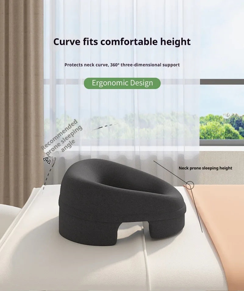 Professional Salon Facial Pillow for Face Down Massage, Ergonomic Face Cradle with Breathing Hole for Spa,Facial,Lash Extensions