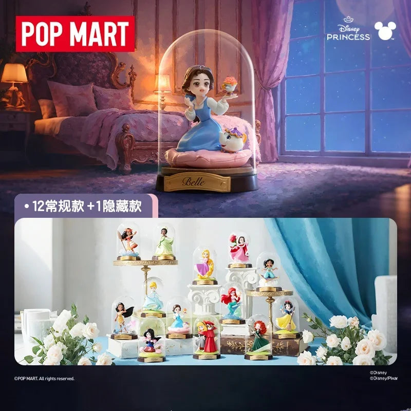 POP MART Disney PRINCESS Create Your World Series Blind Box Surprise Mystery Box Anime Action Figurines Home Decor Desktop Model
