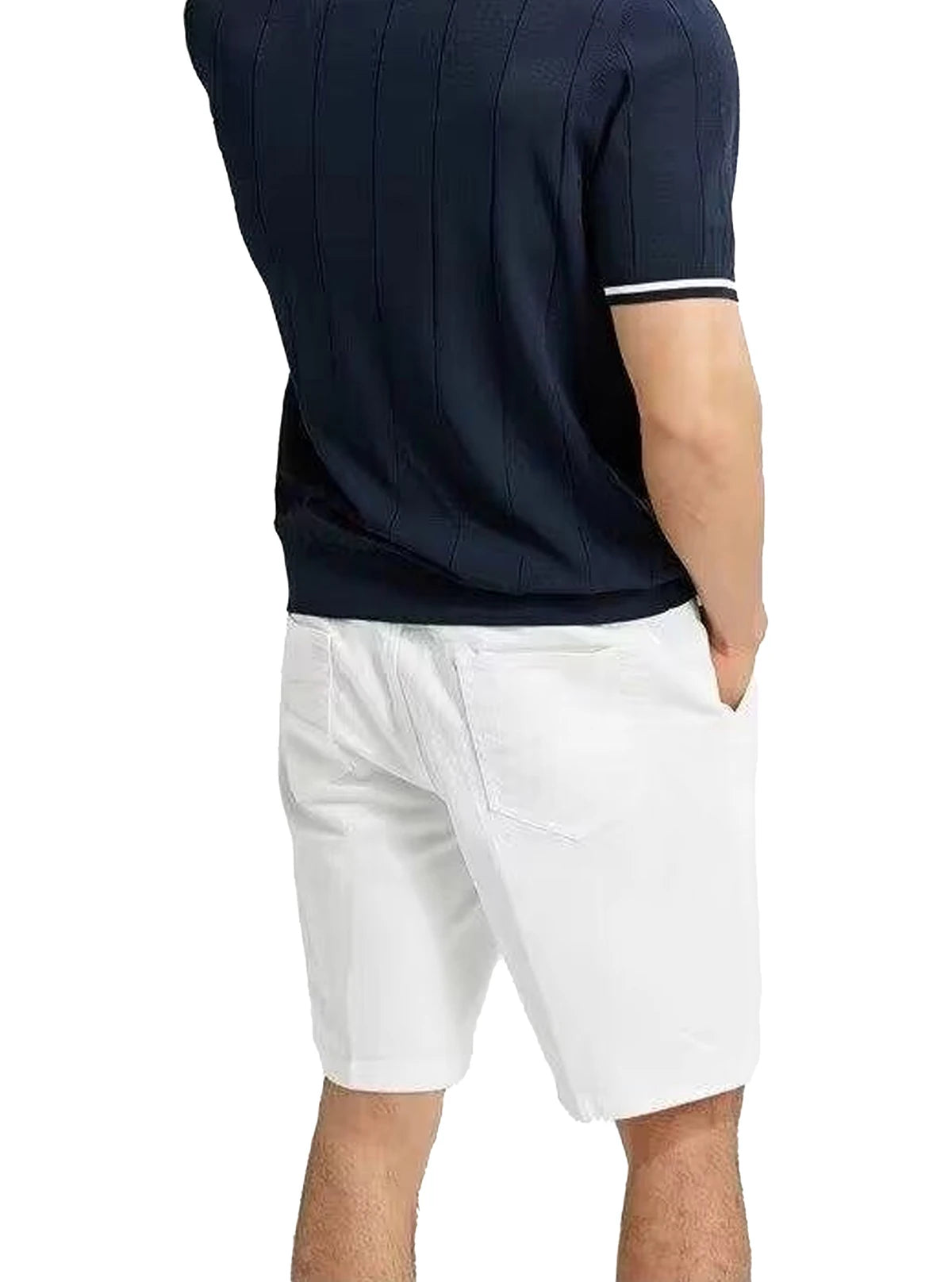 Men's Knit Polo Half-Zip | Embroidered Collar Tee