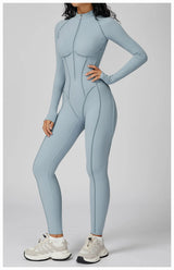 Long-Sleeved Performance Yoga Bodysuit
