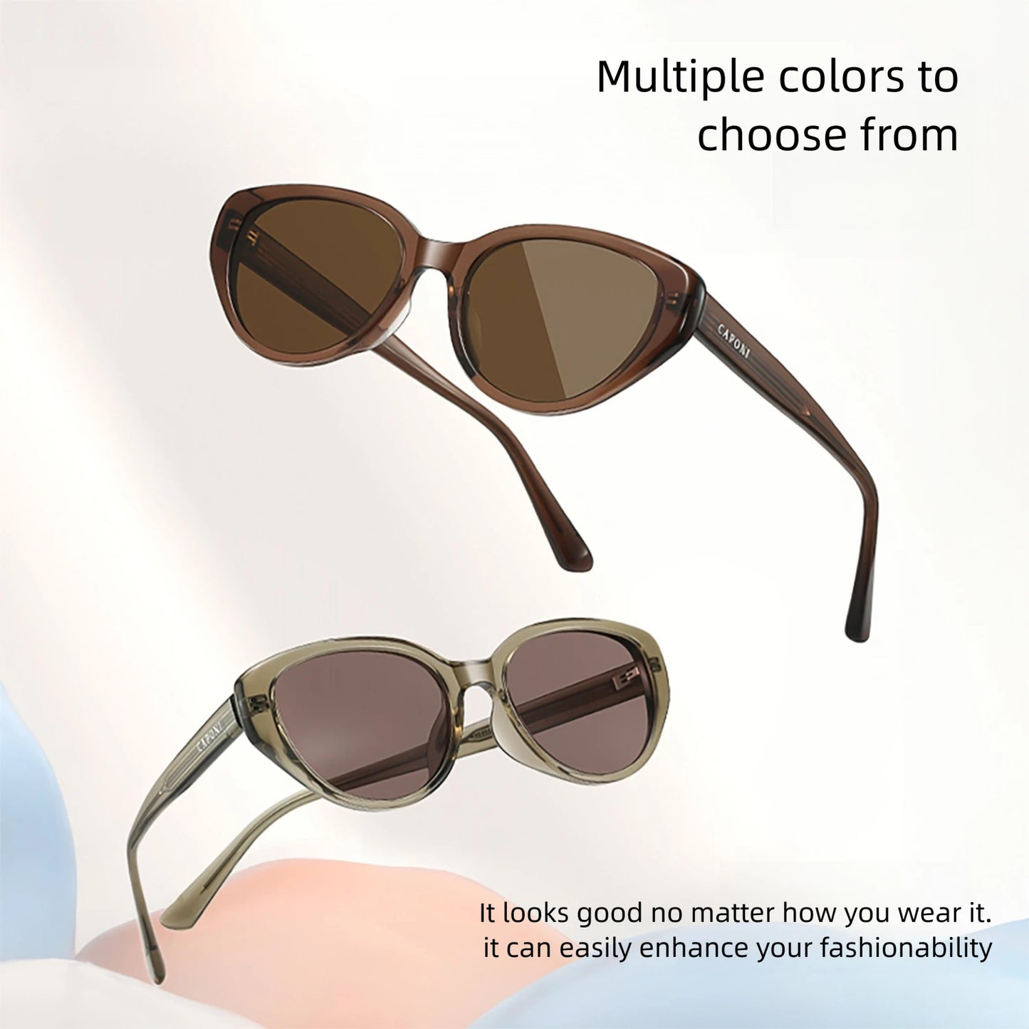 CAPONI Cat Eye Polarized Sunglasses for Women