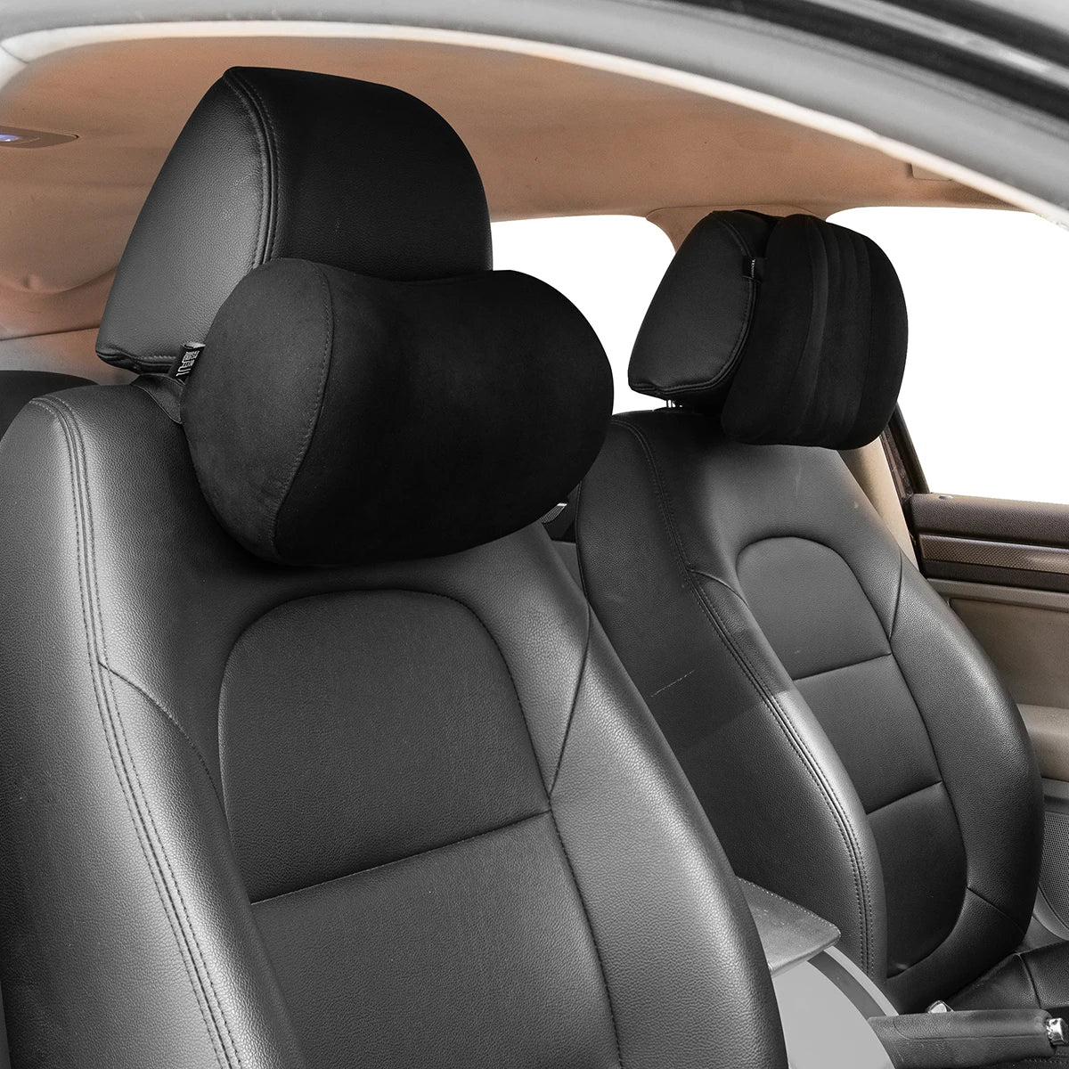 Forbell Car Headrest Pillow Suede Fabric Car Neck Pillow Car Seat Pillow Rest Headrest Memory Foam Headrest Car Accessories