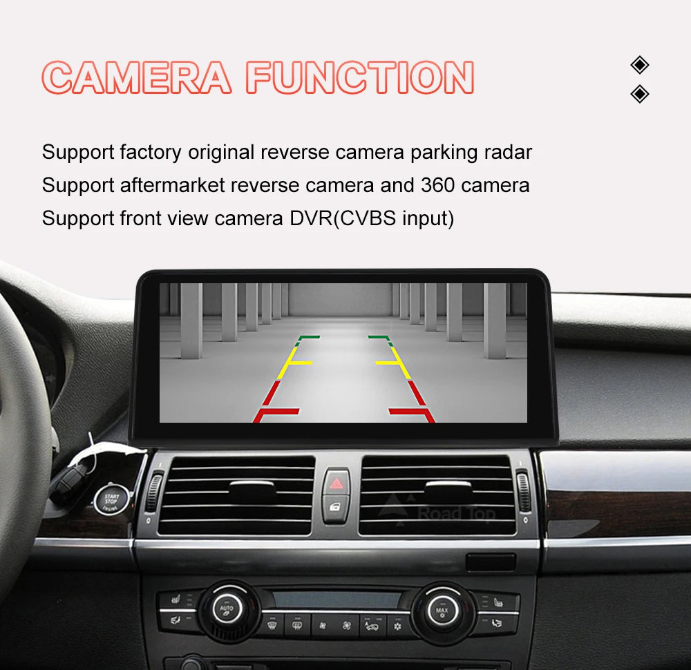 RoadTop 10.25"/12.3" Wireless CarPlay & Android Auto Screen for BMW X5 X6