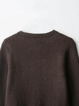 Vintage Tassel Knitted Cardigan – Elegant O-Neck Long Sleeve Sweater (USA Made)