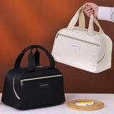 Portable Lunch Bag for OL Women Thermal Insulated Lunch Box Tote Cooler Handbag Waterproof Bento Pouch Office Food Shoulder Bags