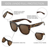 ZENOTTIC Retro Square Polarized Sunglasses for Women Vintage Sun Glasses UV400 Protection Trendy Shades Fashion Style
