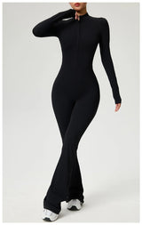High-Performance Long Sleeve Yoga Jumpsuit