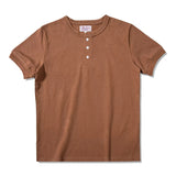 Heavyweight Cotton Henley Tee – Vintage Everyday Essential