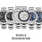 Sugess Master Dvier Watch For Men Automatic Mechanical Watches NH35A Movement Sapphire Luxury 100m Waterproof Clock S450-2 New