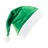 Velvet Santa Hat for Adults & Kids – Green