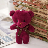 50pcs Plush Teddy Bear Dolls Cute Small Bear Pendent Animal Stuffed Toys For Girl Bag Pendent Keychain Kids Party Gift Wholesale