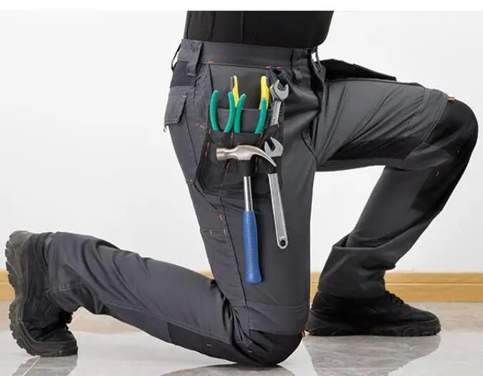 Men's Multi-Pocket Straight-Leg Cargo Pants