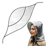 Wide Brim Waterproof Rain Hat for Women – Clear Shield