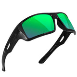 MAXJULI Polarized Sunglasses Wrap Around Sports Sunglasses for Big Wide Heads Men Women UV400 Sun Glasses 8232