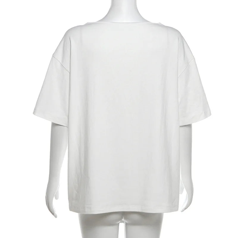 Casual Relaxed Graphic Tee | Chic Summer Streetwear