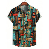 Men’s Summer 3D Graffiti Blossom Shirt