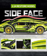 Technical Super Speed Sports Car Building Block Model Remote Control Vehicle Assemble Brick Desk Decor Toys for Kid Adult Gift