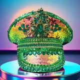 Rhinestone Captain Hat | Festival & Masquerade Cap