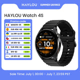 HAYLOU Watch 4S GPS Smartwatch 1.43” HD AMOLED Display 5 Satellite GPS Positioning 120+ Workout Modes Sport Fitness Smart Watch