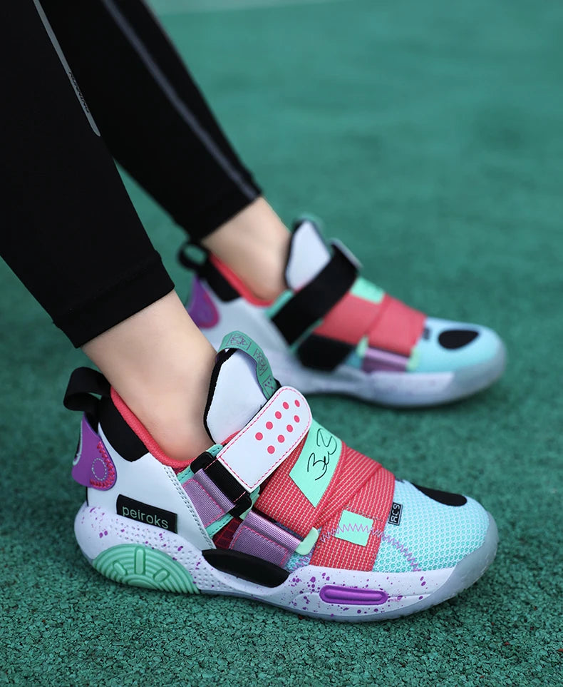 Kids' Pro-Grip Athletic Basketball Shoes