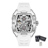 Luxury Automatic Skeleton Watch – Waterproof Silicone Sport Wristwatch