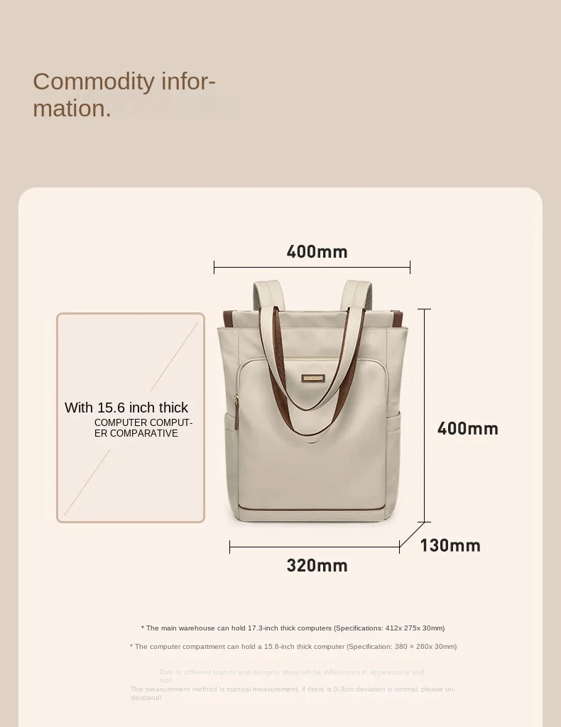 GOLF Backpack for Women Convertible Shoulder Bag Ladies Aesthetic School Backpack with 15.6" Laptop Compartments Secret Pocket