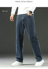 Men’s Relaxed Straight-Leg Stretch Jeans
