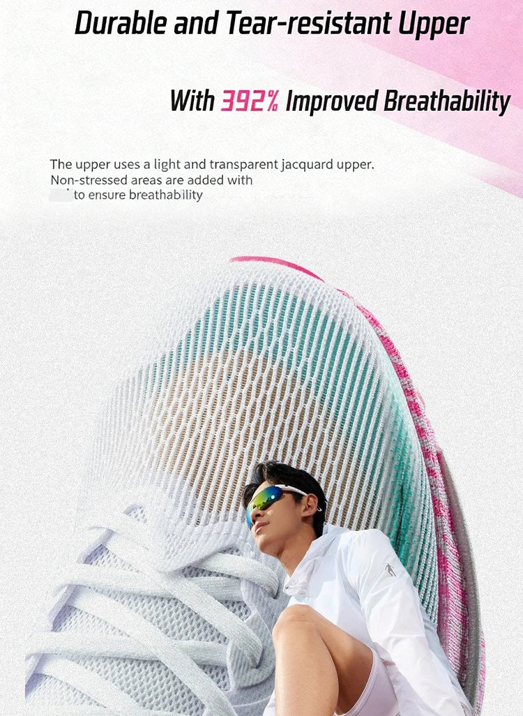 QIAODAN Man Trail Running Shoes 2026 WIND 4 Men's GYM Jogging Sport Shoes Mesh Breathable Athletic Running Sneakers QDB023262298