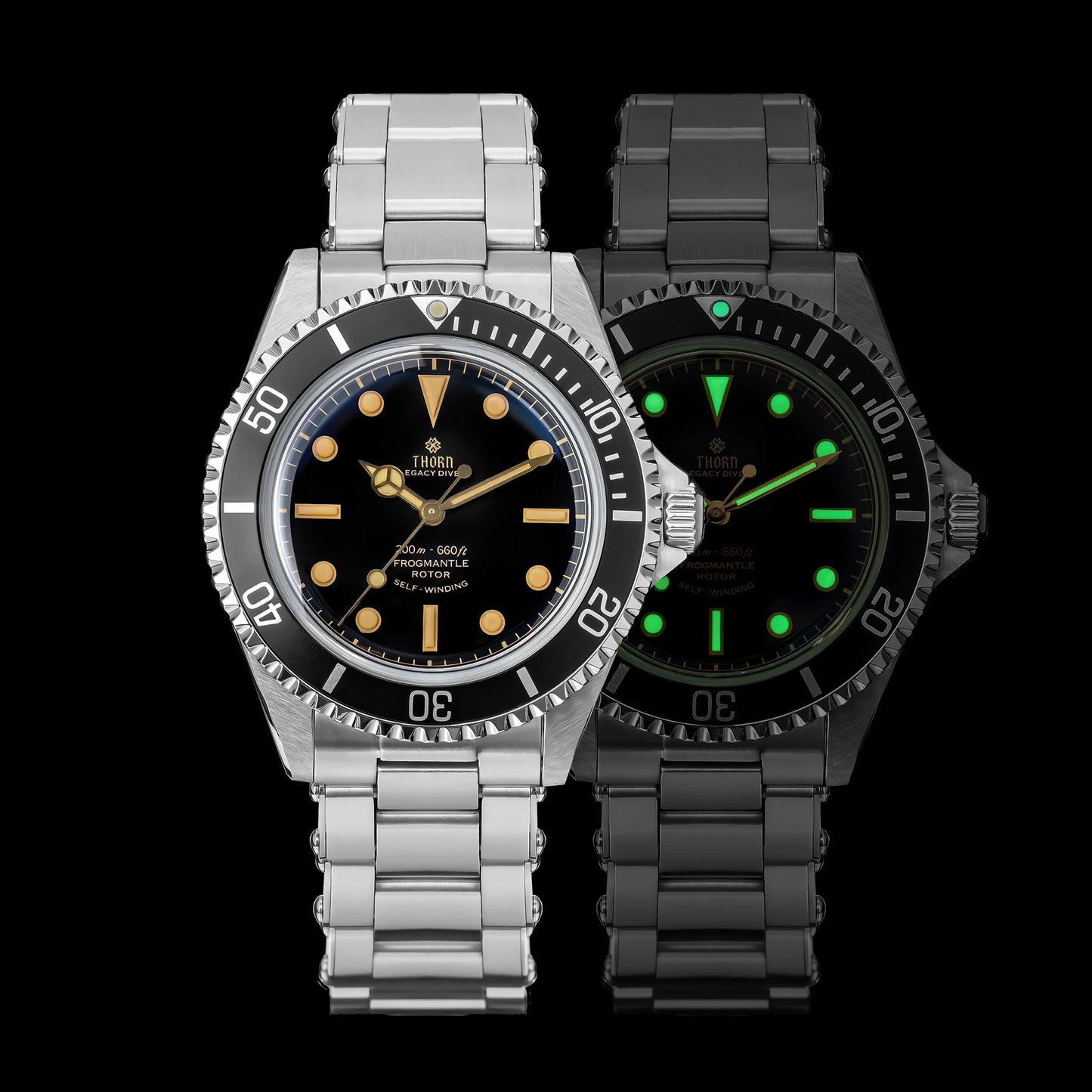 THORN T023 V2 Diver Watch Men PT5000 Automatic Watch 40Mm Mechanical Wristwatch Sapphire Waterproof 200M Vintage Luxury Watches