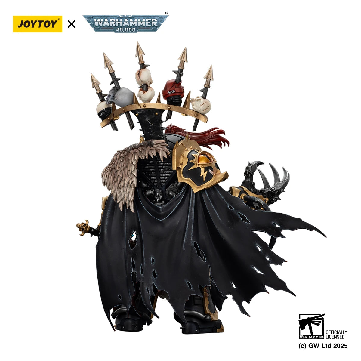 JOYTOY Warhammer 40k 1/18 Action Figures Black Legion Abaddon the Despoiler with Drach'nyen and the Talon of Horus