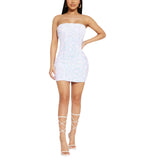 Elegant Off-Shoulder Sequin Cocktail Dress