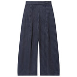 Women’s High-Waist Striped Wide-Leg Pants
