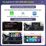 Road Top 12.3" CarPlay Screen for Audi A6 C6 A7 C7