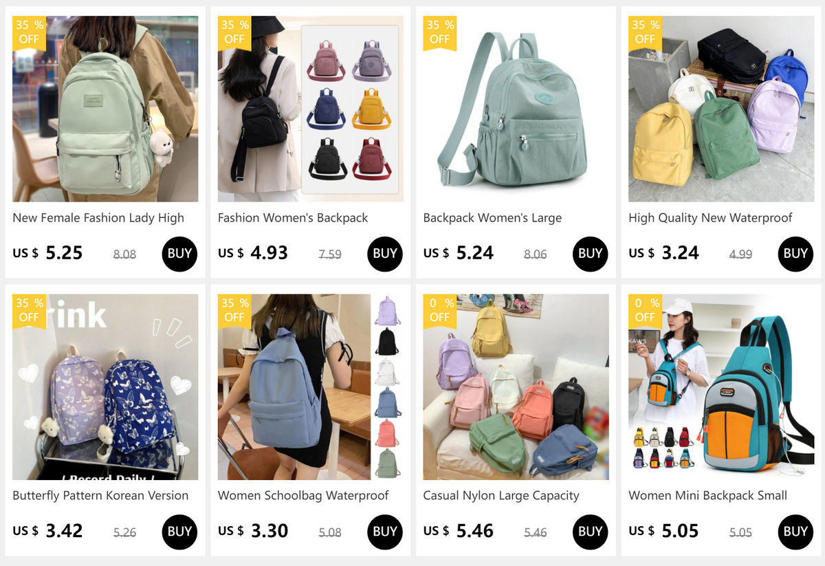 Mini Canvas Backpack – Vintage Unisex Rucksack