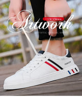 2026 Mens Casual Sneakers New Fashion Lace-up White Shoes Student Comfort Sports Plus Size Vulcanized Shoes Zapatillas De Hombre