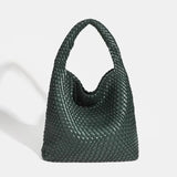 Shoulder bag Woven Bag for Women Europe and the United States popular PU leather soft fabric women underarm bag