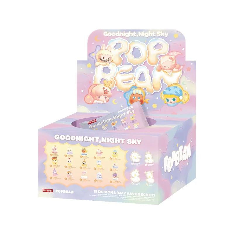 POPMART Bubble Granules Night Sky Series Collectible Cute Doll Blind Box Mini Figure Desktop Decoration Birthday Gift Set
