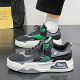 Men's Leather Low-Top Casual Sneakers