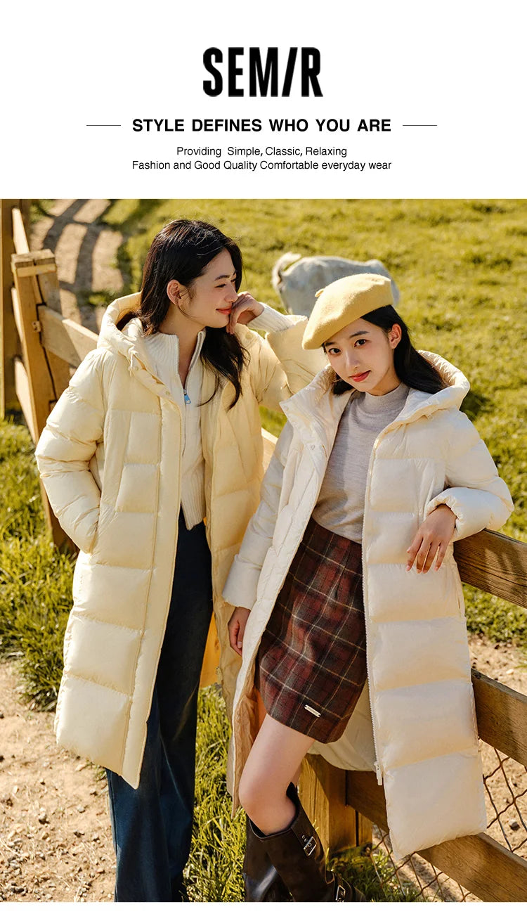 Women’s Longline Hooded Down Jacket
