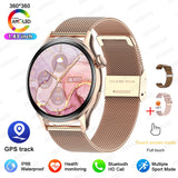 2026 New Lady Fashion Smart Watch women AMOLED HD Screen GPS Sport Heart Rate Bluetooth Call Waterproof Outdoor Smartwatch Women