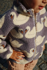 Kids' Sequin Lambswool Winter Jacket
