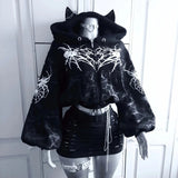 Women’s Y2K Geometric Zip-Up Hoodie