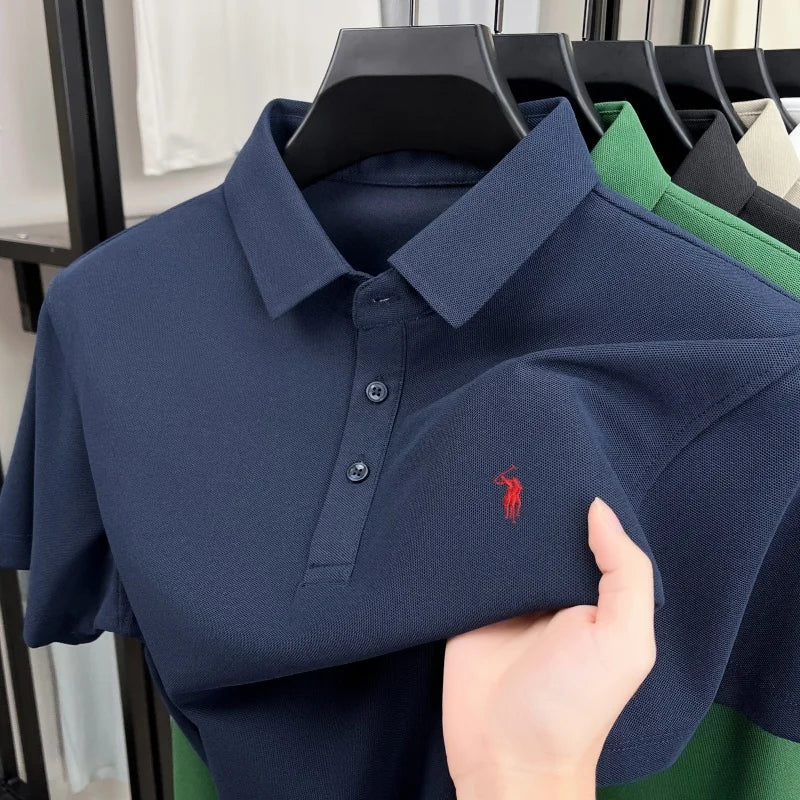 Pony Embroidered Men's Polo Shirt | Premium Summer Comfort