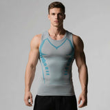NEW Men Sports Compression Vest Body Shaper Slimming Compression Vest Basketball Gym Tight Undershirt