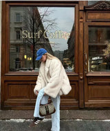 Women’s Gradient Faux Fur Winter Jacket