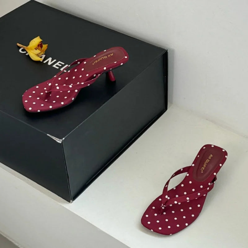 Bailamos 2025 Brand Women Slippers High Heels Sandals Sexy Open Toe Party Wedding Summer Shoes Woman Soft Outdoor Slides Beach F
