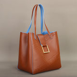 Elegant Leather Bucket Bag