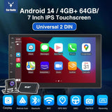 ESSGOO 7"/9"/10" Double Din Car Stereo | Android 14 | CarPlay & Auto