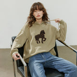 Women's Embroidered Relaxed-Fit Hoodie